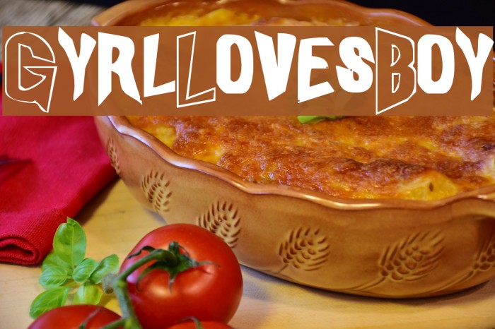 GyrlLovesBoy Font examples