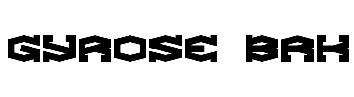 Gyrose BRK  Скачать бесплатные шрифты