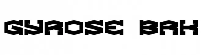 Gyrose BRK  Frei Schriftart Herunterladen