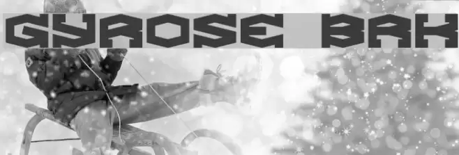 Gyrose BRK Font examples