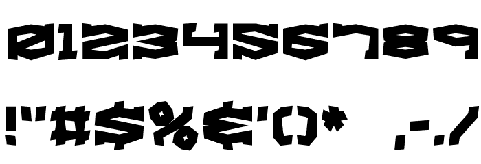 Gyrose Shift BRK Font OTHER CHARS