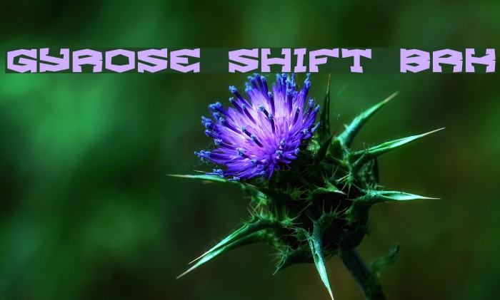 Gyrose Shift BRK Font examples
