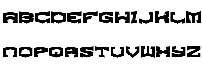 Gyrose Shift BRK Font LOWERCASE