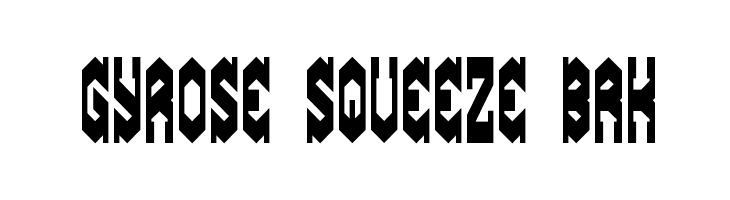 Gyrose Squeeze BRK  Скачать бесплатные шрифты