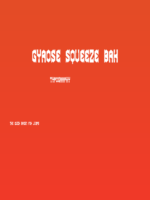Gyrose Squeeze BRK Poster