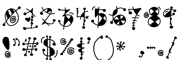 gypsy Schriftart Anderer Schreiben