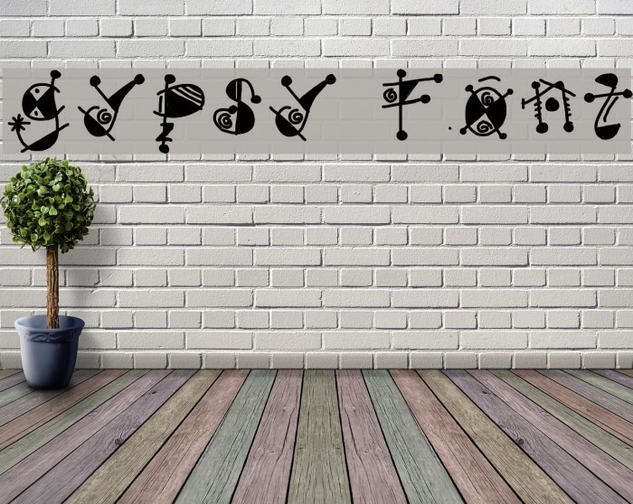 gypsy Schriftart examples