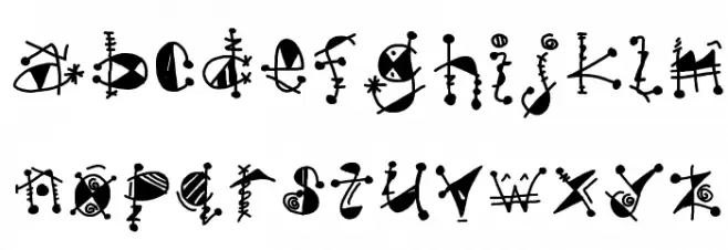 gypsy Schriftart Kleinbuchstaben