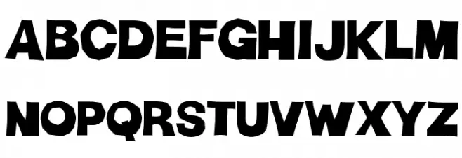 H-Man Part 2 Schriftart Groß