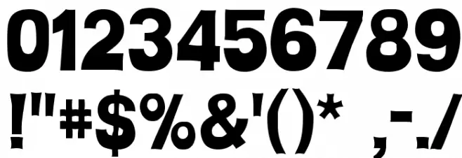 H-Man Font Alte caractere