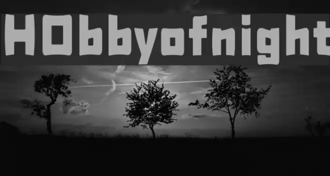 H0bbyofnight फ़ॉन्ट examples
