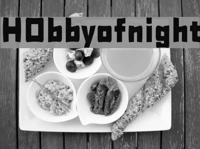 H0bbyofnight फ़ॉन्ट examples