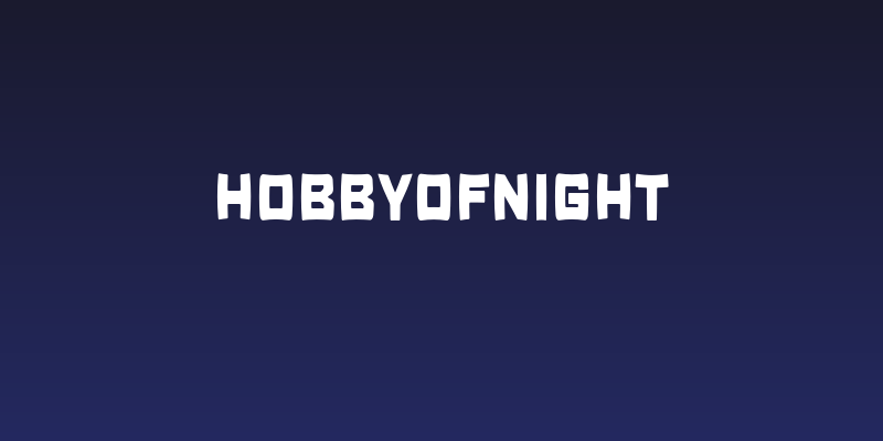 H0bbyofnight Social Header