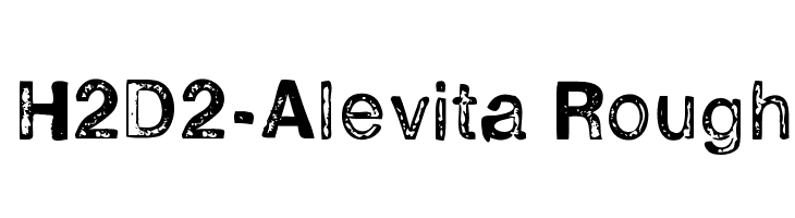H2D2-Alevita Rough फ़ॉन्ट