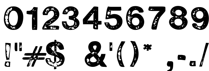 H2D2-Alevita Rough Font OTHER CHARS