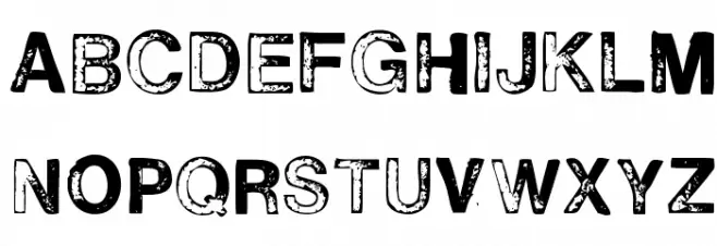 H2D2-Alevita Rough Шрифта ВЕРХНИЙ