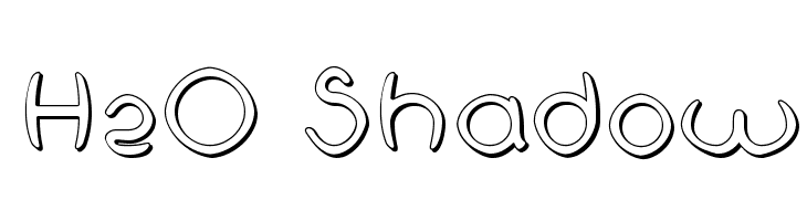 H2O Shadow Font