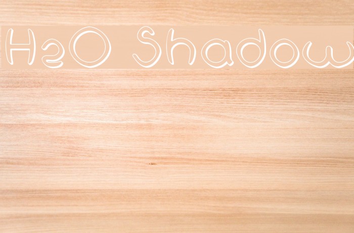 H2O Shadow Font examples