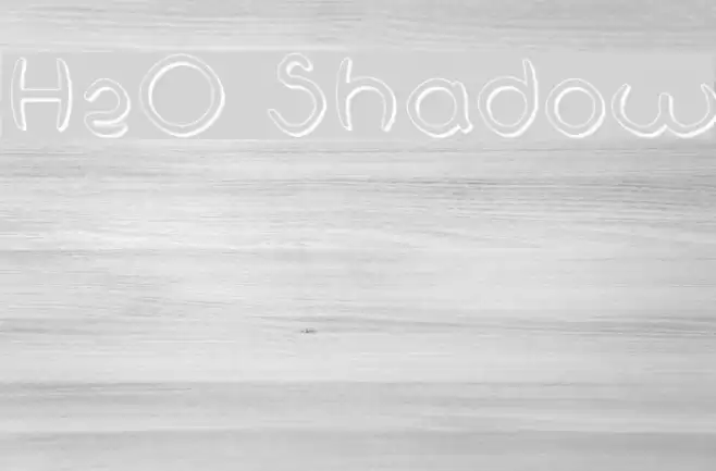 H2O Shadow Font examples