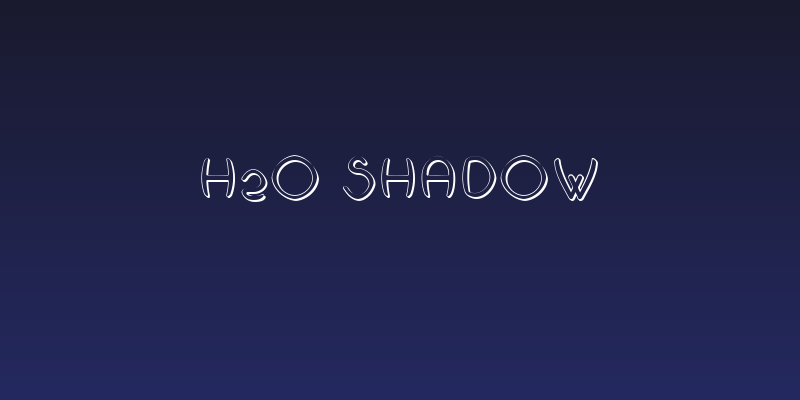 H2O Shadow Social Header