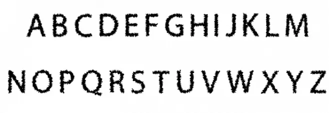 H4 Bushes Font Regular Font Litere mari