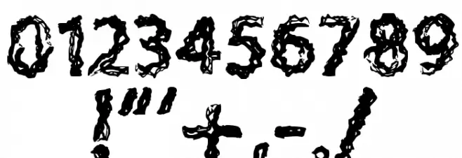 H4 Charcoal Font Regular Шрифта ДРУГИЕ символов