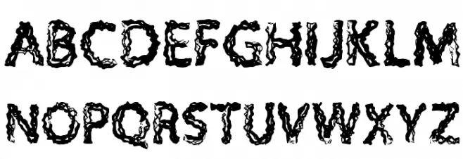 H4 Charcoal Font Regular Fonte MAIÚSCULAS