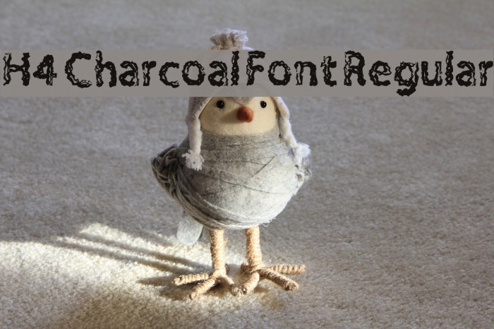 H4 Charcoal Font Regular Font examples