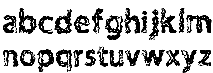 H4 Charcoal Font Regular Font LOWERCASE