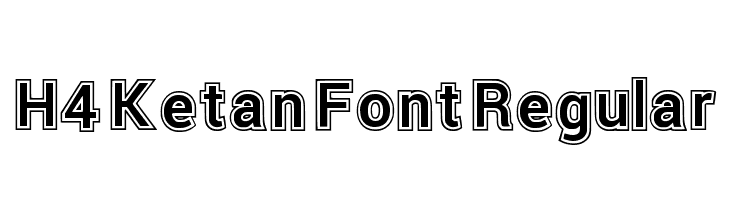 H4 Ketan Font Regular Font