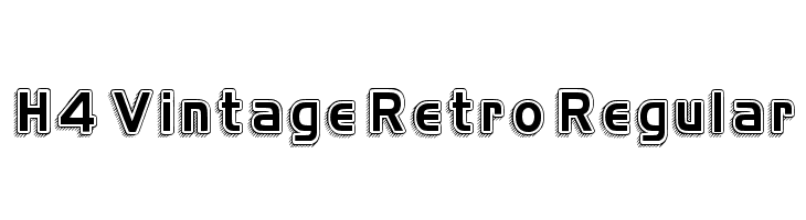 H4 Vintage Retro Regular Font