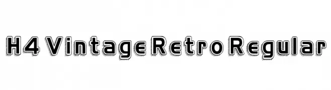 H4 Vintage Retro Regular  नि: शुल्क फ़ॉन्ट्स डाउनलोड