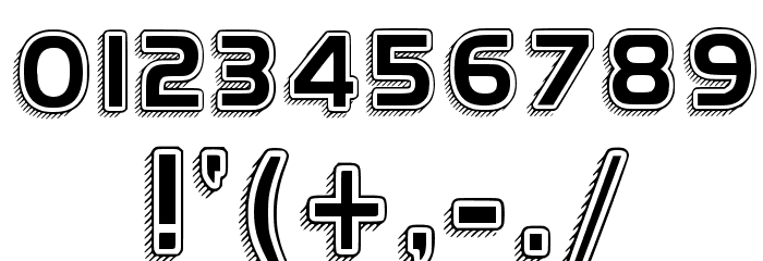 H4 Vintage Retro Regular Font OTHER CHARS