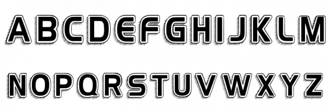 H4 Vintage Retro Regular Schriftart Groß