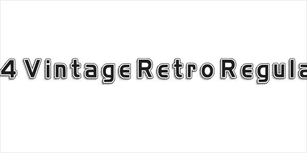 H4 Vintage Retro Regular Logo