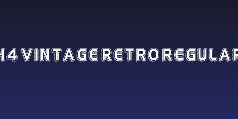 H4 Vintage Retro Regular Social Header