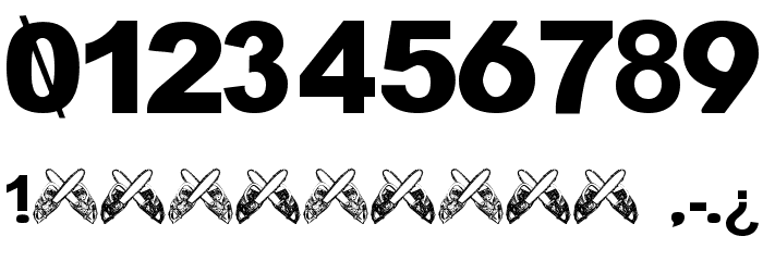 H4XX0R 1337 5CR1P7 Font OTHER CHARS