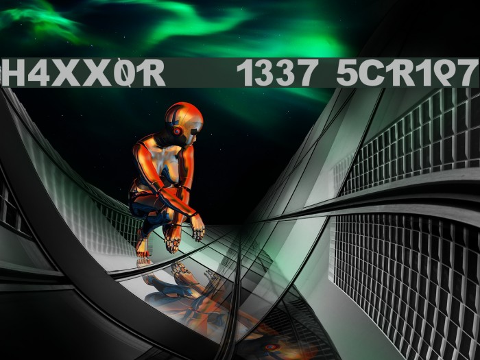 H4XX0R 1337 5CR1P7 Font examples
