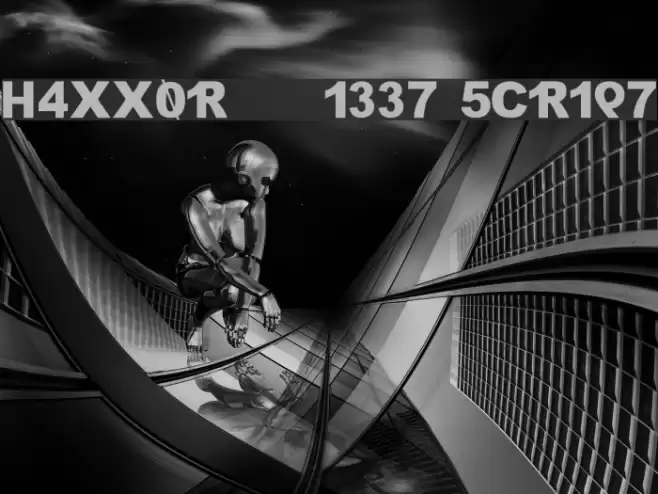 H4XX0R    1337 5CR1P7 Шрифта examples