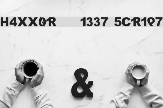 H4XX0R    1337 5CR1P7 Шрифта examples