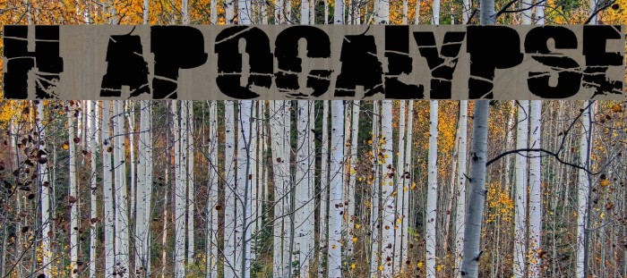 H74 Apocalypse Font examples