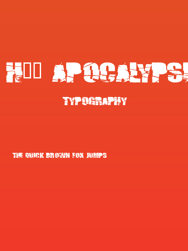 H74 Apocalypse Poster