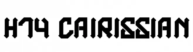 H74 Cairissian  baixar fontes gratis