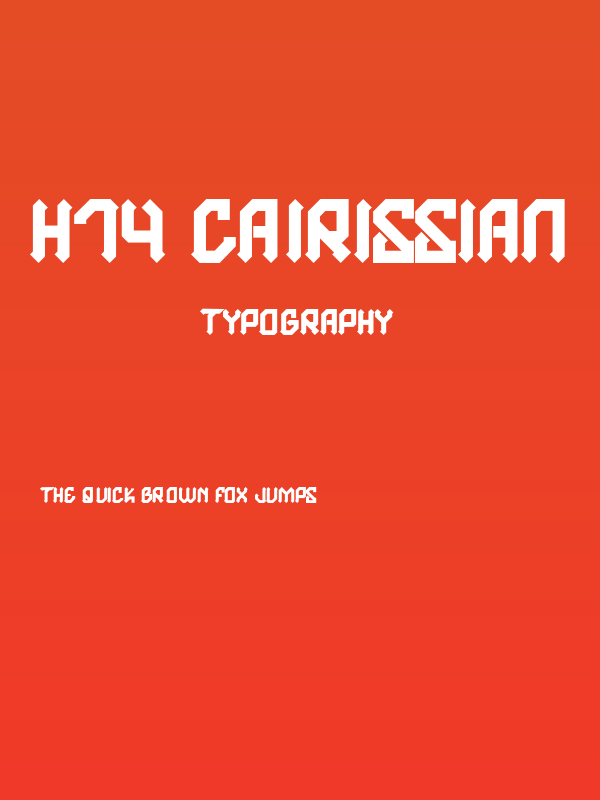 H74 Cairissian Poster