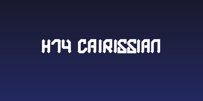 H74 Cairissian Social Header