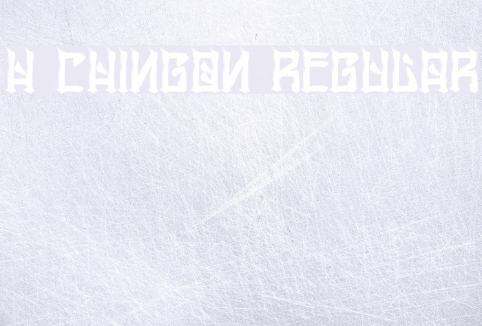 H74 Chingon Regular Font examples