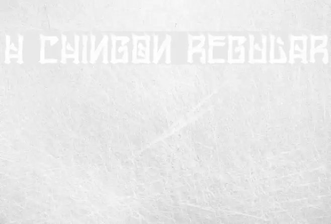 H74 Chingon Regular Font examples