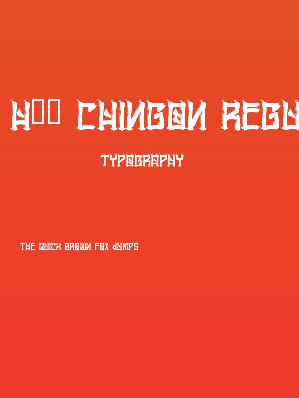 H74 Chingon Regular Poster