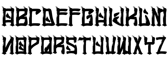 H74 Chingon Regular Font LOWERCASE