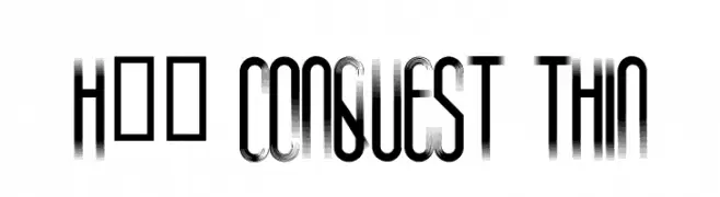 H74 Conquest Thin  Descarca Fonturi Gratis